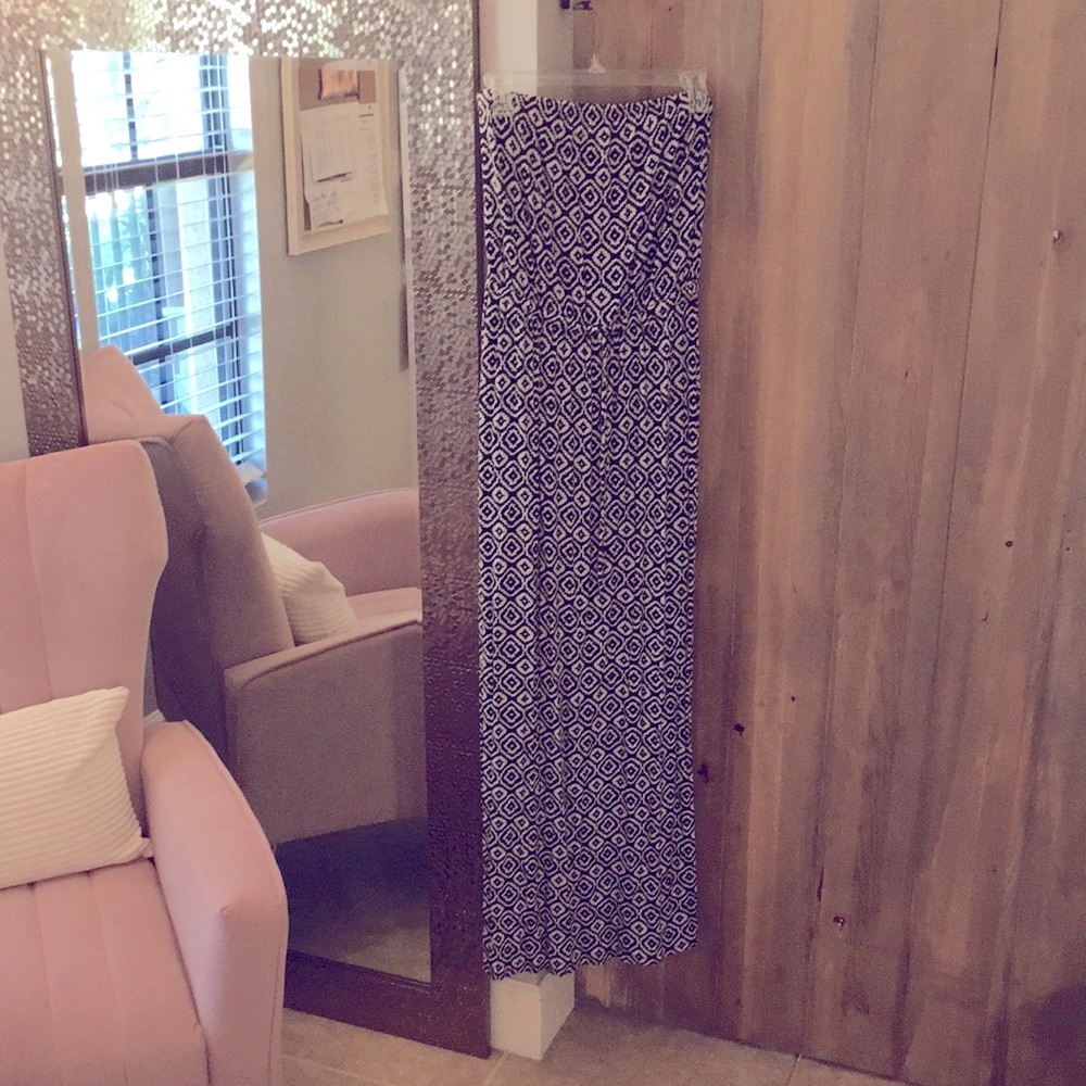 Strapless maxi dress
